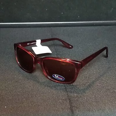 M America Sunglasses Unisex Men's Women's Burgundy MU401 • $10