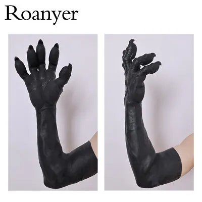 Smitizen Silicone Black Tiger Hand Fake Monster Gloves BDSM Fetish Halloween  • $247.48