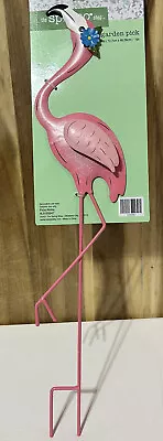 Garden Pick Metal Stake “Pink Flamingo 19X5” NEW • $14.99