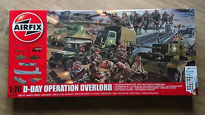 AIRFIX A50162A D-Day  OPERATION OVERLORD  Kit 1:76 Paints Glue Brushes Included • £69.95