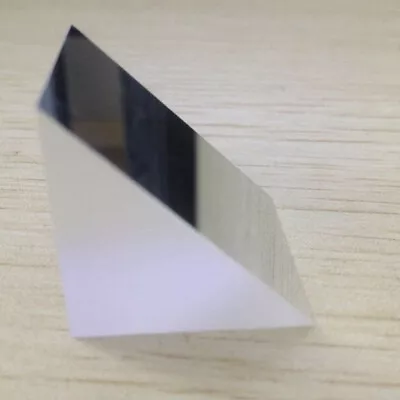 $31 • Buy 2PC 30x30x30mm K9 Optical Glass Triangular Right Angle Slope Reflecting Prism