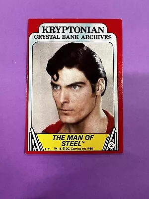 1980 Topps DC Comics SUPERMAN The Man Of Steel #2 • $1.44