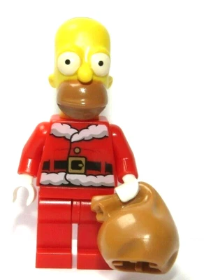 £4.99 • Buy Lego Homer Simpson Minifigure In Santa Claus Father Christmas Xmas Outfit & Sack