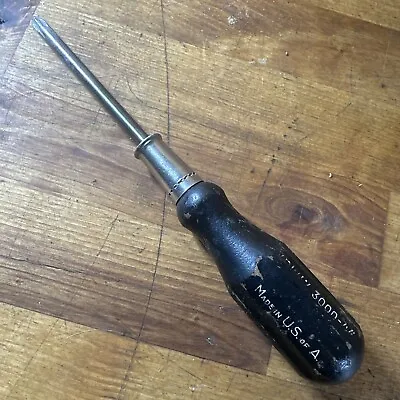 Vintage IRWIN 3000-4  Phillips No. 2 Wooden Screwdriver 8.5  Long - Made In USA • $18.99