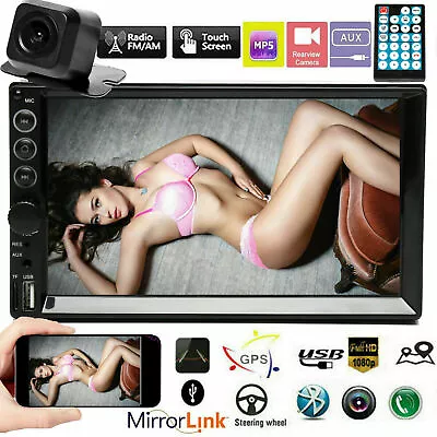 For Ford F-250 F-350 2DIN Car Stereo Radio TouchScreen Mirrorlink For GPS+Camera • $63.09