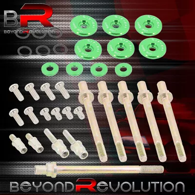 For K20 K24 K-Series Valve Cover Washer Seal Bolt Nut Kit Aluminum Green • $21.99