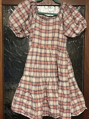 £2.70 • Buy Next Girls Checked Smock Dress Age 12