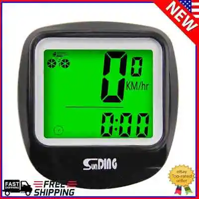 SUNDING Mountain Bike Timer Computer Bicycle LCD Display Odometer Speedometer • $7.59