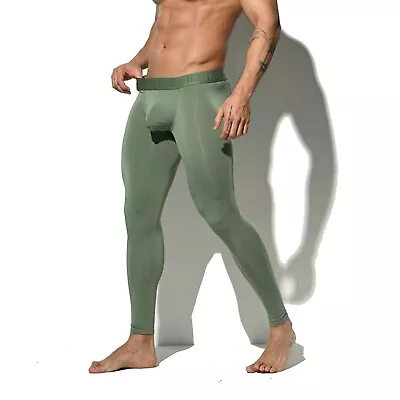 Men‘s Solid Winter Big U-Pouch Thermal Underwear Warm Pants Long Johns  1110 • $15.99