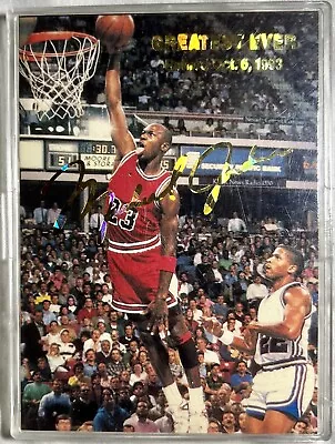 Michael Jordan 1993-94 Greatest Ever Gold Signature Retirement Card NM-Mint • $3.99