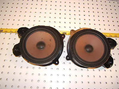 Mercedes 88-91 W126 SEC Rear Deck LE & Ri Speaker Holder Genuine OEM 2 Assemblys • $224