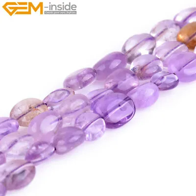 Stone Freeform Nugget Fluorite Amethyst Beads For Jewelry Making 15  9x12mm  • $5.32