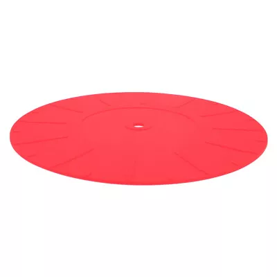  Vinyl Record Mat Red Accessories Disc Protective Rubber Turntable • $10.06