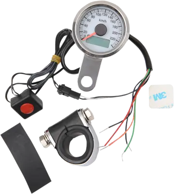 Drag Specialties Chrome 1.87  Speedo Electronic Motorcycle Speedometer Harley • $139.95