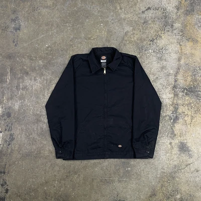 £39.99 • Buy Dickies Harrington Jacket Vintage Full Zip Workwear Bomber Black Womens XL