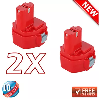 2x 12V 4.8Ah NiMh Battery For Makita 1233 1234 1235 1235B 1235F 192696-2 • $25.89