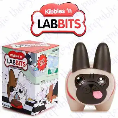 Kidrobot Frank Kozik Kibbles 'n Labbits Dogs Vinyl Mini Series Figure Pug 4/40 • $8.99