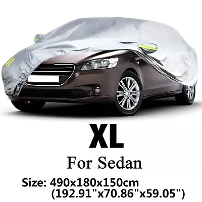 Heavy Duty Full Car Cover Outdoor Waterproof All Weather Anti-UV Protection • $22.99