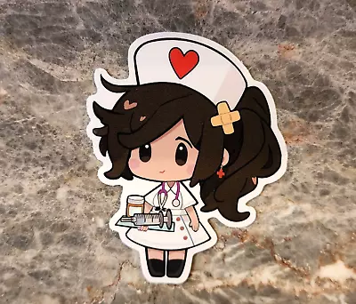 Nurse Sticker Decal For Water Bottle Chibi Kawaii Oncology RN LPN NP • $4.50