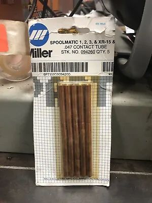 Miller 094260 Spoolmatic 123/XR-15 XR-30 (Contact Tubes .047 1.2MM) 5/PK • $32