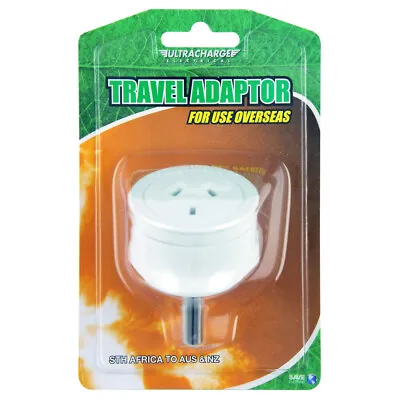 $8 • Buy Ultracharge Travel Adaptor Converter SA/India/Pakistan To AU/NZ Plug 240V Socket