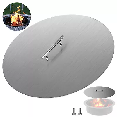 Stainless Steel Fire Pit Cover Fire Pit Ring Snuff Cover (Firepit Not Included) • $48.99