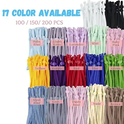 1/4  Elastic String / Band / Cord For Sewing With Adjustable Buckle -100/150 Pcs • $13.69