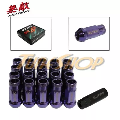 Muteki Sr48 Wheels Lug Nuts 12x1.5 1.5 Acorn Rim Extended Open End 20 Purple T • $69.95