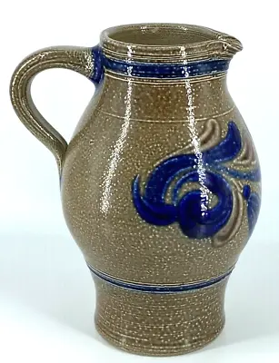 Vintage Goebel Merkelbach Salzglasur Pottery Stoneware Pitcher Germany • $19.99