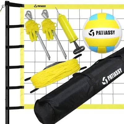 32' Portable Professional Outdoor Volleyball Net Set With Steel PolesVolleyball • $71.19