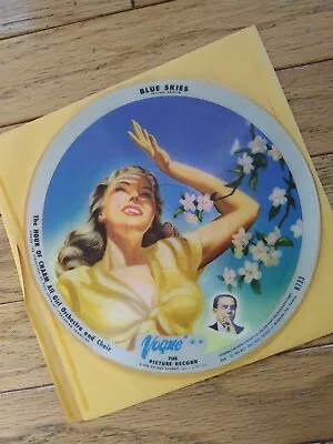 THE HOUR OF CHARM ALL GIRL ORCHESTRA-Blue Skies -R726 Vogue 10  Picture Disc-VG • $17.99