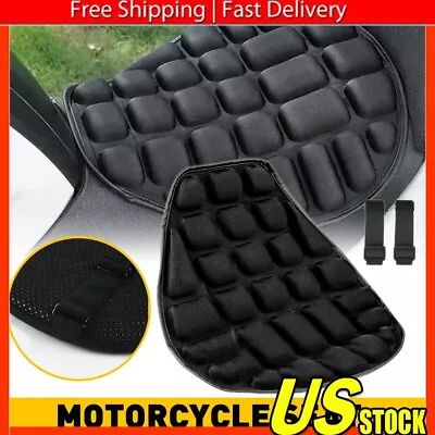 Motorcycle Gel Seat Cushion Comfort Shock Pad Cover Breathable Pressure Relief • $16.99