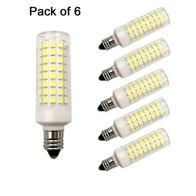 $19.94 • Buy 6pcs E11 LED Bulb Ceramics Light 102LED 9W 110V 120V Lamp Ceiling Fans Light H