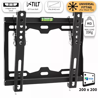 TV Wall Bracket Mount Tilt For 24 28 32 37  Inch Plasma LCD LED Frame Style • £9.99