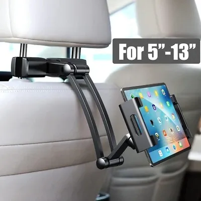 360° Car Seat Back Headrest Mount Holder For Apple IPad Phone Tablet Universal/ • £8.89