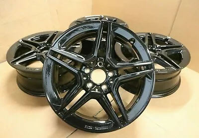 4 Mercedes A Class Cla W176 W177 C117 18  Amg Alloy Wheel Rims Set Black Genuine • $1112.80