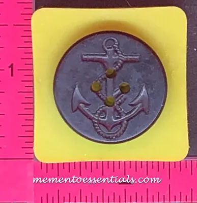 $3.99 • Buy Silicone Mold Elegant Cabochon Medallion Button Pin Anchor Jewelry Used With Wax