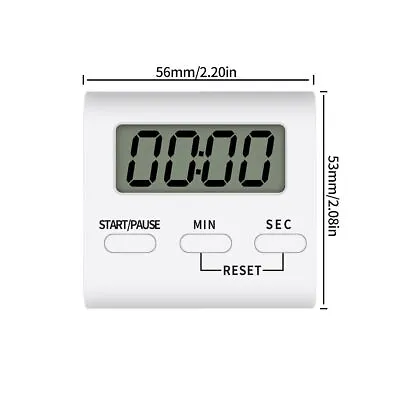 For Cooking Loud Clock Alarm Magnetic Large LCD Digital Kitchen Timer Countdown • £3.80