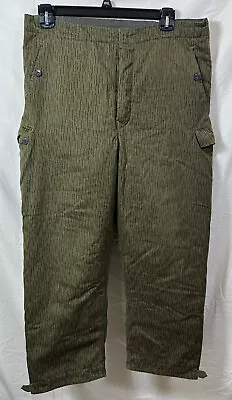 German Made Camouflage Insulated Rain Snow Winter Pants Camo G48 Military Green • $49.99