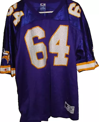 Randall McDaniel Minnesota Vikings Vintage Champion Jersey Size 48 • $35