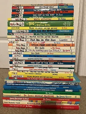 Dr Seuss Lot Of 41 McElligots Pool Sneetches Mulberry Street The Secret Art  ￼ • $200