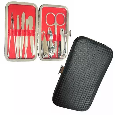 Nail Care Manicure Kit Pedicure Case Cutter Cuticle Grooming Clipper Travel Set • £3.99