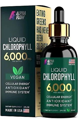 Chlorophyll Liquid Drops 6000 MG Antioxidant Supergreens Immune Boost Fast Detox • $19.90