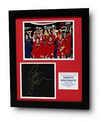 GARETH SOUTHGATE Middlesbrough SIGNED Autograph Photo Memorabilia Display  COA • £89.99