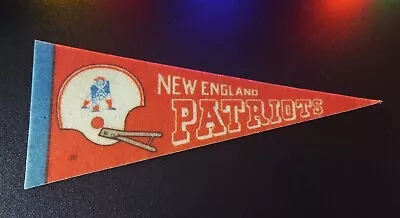 1979 VINTAGE 9” X 4  NFL MINI PENNANT New England PATRIOTS • $9.99