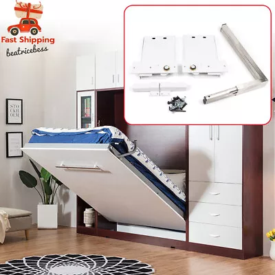 Vertical DIY Murphy Wall Bed Hardware Kit Springs Mechanism Size US STOCK • $71.82