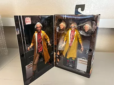 NECA Back To The Future II 1989 Movie 7  Ultimate Doc Brown Figure W/ 3 Heads • $1.25