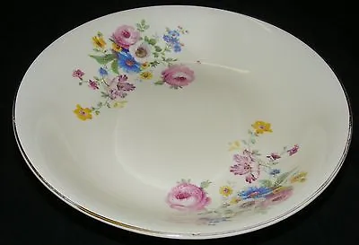 Mt./ Mount Clemens Pottery Co. Soup Bowl Floral Design W/ Gold Trim • $7