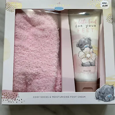 Me To You Bear Foot Cream & Bed Socks Gift Set Brand New • £4.99