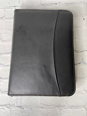 Day Runner Leather Planner Vintage Portable  Zip-Around Pockets Organizer Note • $22.20